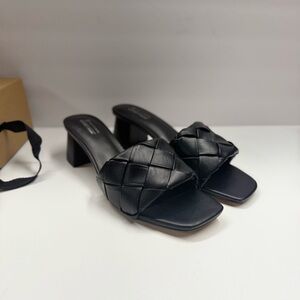 Call it spring black heeled sandal 11